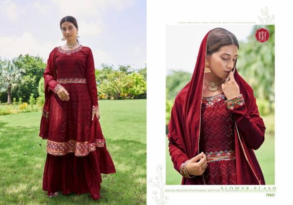Rsf Sabhya Heavy Wedding Wear Pure Chinon Silk Latest Designer Salwar Kameez Collection